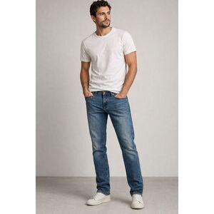 A New Approach Men’s Slim Jeans 32x31 Blue Denim Distressed